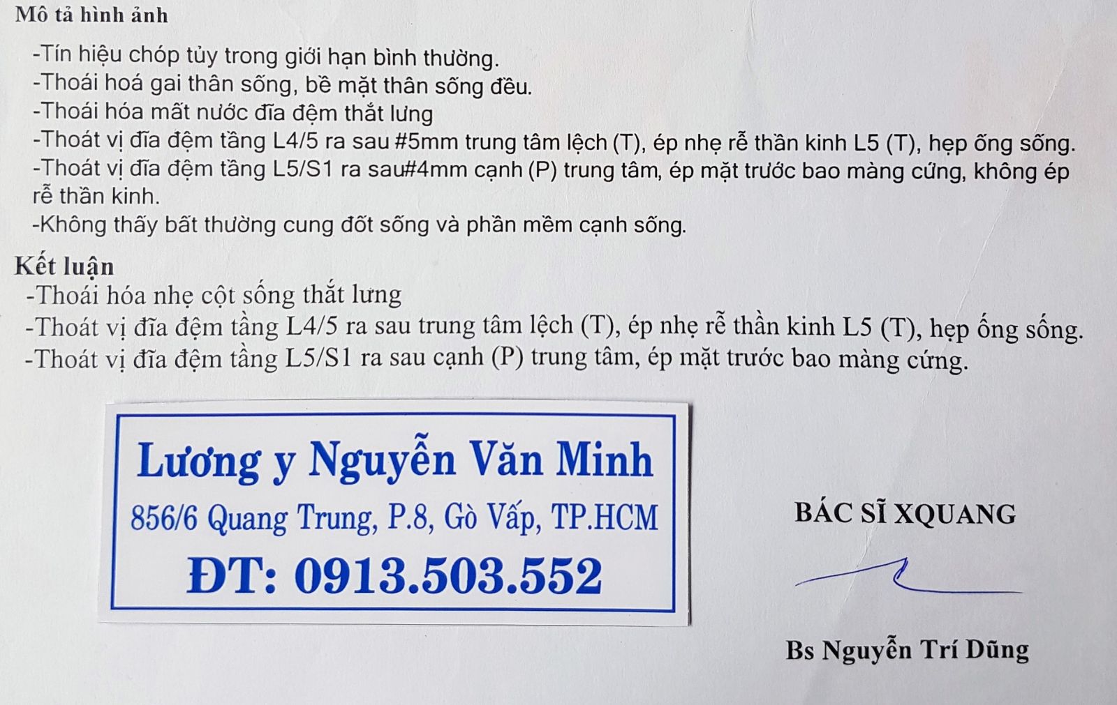 Thoái hóa cột sống thắt lưng, gai đốt sống, thoát vị đĩa đệm, có chữa được không?